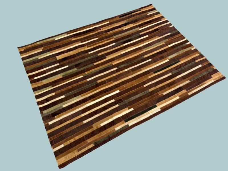 Brown and White Mat